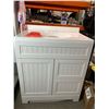 Image 1 : Bathroom Vanity White 30 1/4" x 19" x 35 1/4" Shaker Style