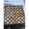 Image 2 : Wood Deck Tile 12" x 12" x 3/4"   9.70Sq/ft Per Pack of 10 Tiles
