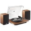 Image 1 : ANGELS HORN Vinyl Record Player, Hi-Fi System Bluetooth Turntable Players with Stereo Bookshelf Spea