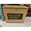 Image 2 : ELENKER HFK-9236D4 All-Terrain Rollator Walker with 10” Rubber Wheels, Padded Seat & Backre