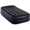 Image 1 : INTEX 64121ED Dura-Beam Plus Pillow Rest Air Mattress: Fiber-Tech – Twin Size – Bu