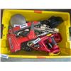 Image 1 : Assorted Lot of Power Tools with Bin