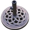 Image 1 : UBP18181-BR 18-Inch Cast Stone Umbrella Base, Made from Rust Free Composite Materials, Bronze Powder
