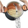 Image 1 : Gotham Steel 5 Quart Stock Pot with Strainer Lid, Nonstick Coated Ceramic Pot, Soup Pot, Pasta Pot w