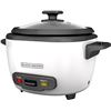 Image 1 : BLACK+DECKER 2-in-1 Rice Cooker and Food Steamer, 16 Cup (7 Cup Uncooked), White, RC516C