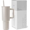 Image 1 : Simple Modern 40 oz Trek Tumbler with Handle and Straw | Insulated Stainless Steel Water Bottle Iced