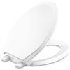 Image 1 : Kohler 4734-RL-0 Rutledge READYLATCH Quiet Close Elongated Toilet SEAT, White