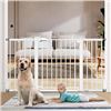 Image 1 : White Baby Gate For Stairs or Hallway (STOCK PHOTO MAY NOT MATCH PRODUCT EXACTLY)