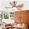 Image 1 : REMAZ Ceiling Fans with Lamps,Ceiling Fans with Lights and Remote Reversible 6 Speed Timer Chandelie