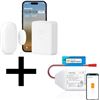 Image 1 : Meross Smart WiFi Door & Window Sensor Kit + Meross Smart Garage Door Opener Remote