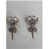 Image 3 : 2.00 CT TW GRA CERTIFIED MOISSANITE VVS D COLOR SET IN STERLING SILVER EARRINGS RETAIL VALUE $1,425.