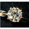 Image 1 : 10K Yellow Gold Lab Diamond (1.5Ct,Vs,Jk) Ring (~Size 5)(Ring is resizable for $40) (~weight 1.7g), 