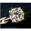 Image 2 : 10K Yellow Gold Lab Diamond (1.5Ct,Vs,Jk) Ring (~Size 5)(Ring is resizable for $40) (~weight 1.7g), 