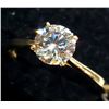 Image 2 : 10K Yellow Gold Lab Diamond (0.8Ct Vs Gh) Ring (~Size 6)(Ring is resizable for $40) (~weight 1.3g), 