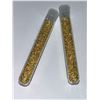 Image 1 : Large Vials of Golden Flake Material - LOT of 2