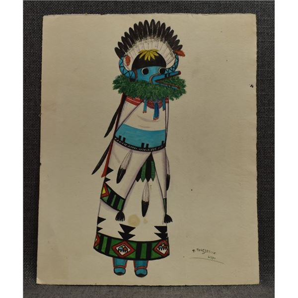 HOPI PAINTING (RAYMOND POSEYESVA)