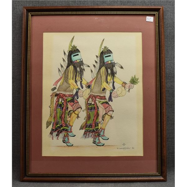 HOPI I PAINTING (PETE SUMATZKUKU)