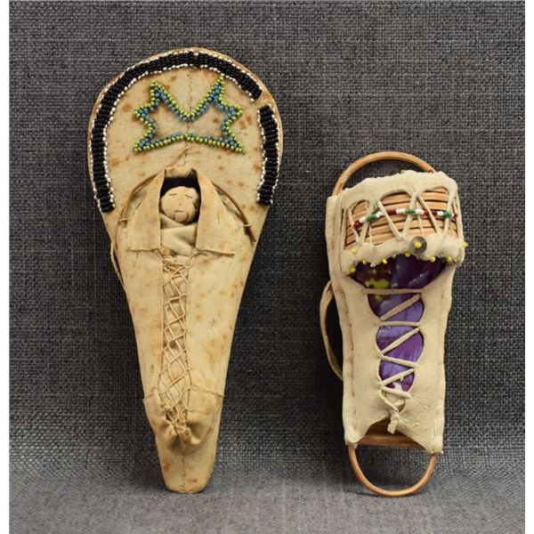 APACHE AND PLAINS TOY CRADLES