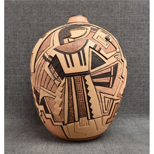 HOPI POTTERY VASE (TOM POLACCA)