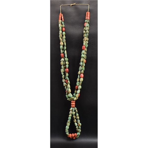 TURQUOISE AND JASPER NECKLACE