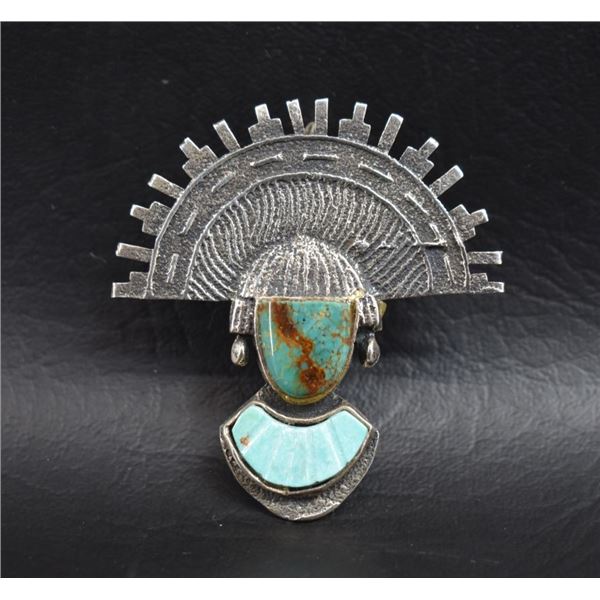 HOPI PIN/PENDANT (GERALD LOMAVENTEMA)