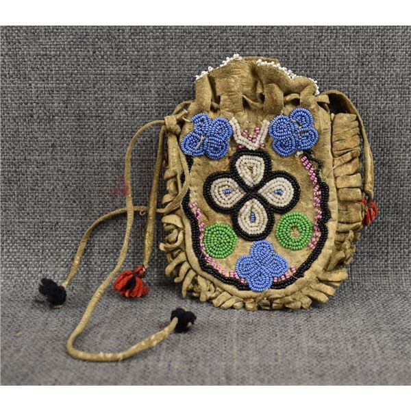 WOODLANDS BEADED POUCH