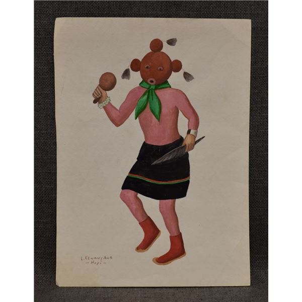HOPI PAINTING (LEROY KEWANYAMA)