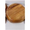 Image 6 : (5) Carved Wooden Bowls- Made In Hong Kong