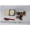 Image 1 : (3) Brass Pressure Gauges, (2) Industrial Light Bulbs, Pipe Wrench