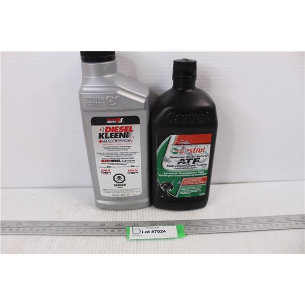(2) New Unopened Jugs, Power Service Deisel Kleen Deisel Additive, Castrol ATF