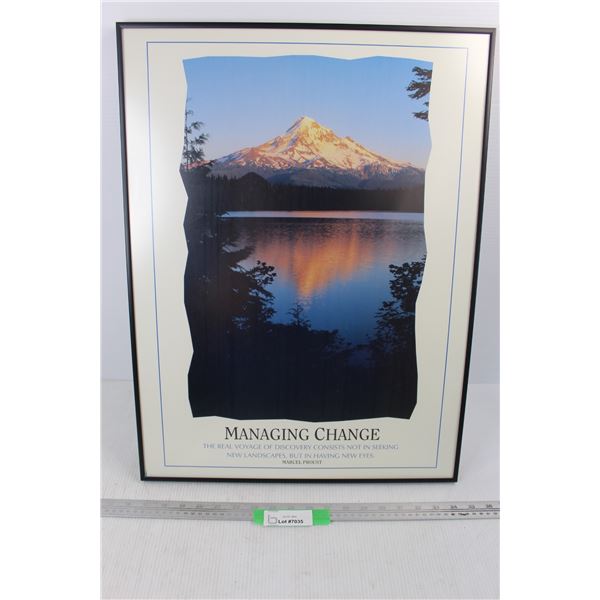Managing Change Framed Photo- 18.5'' x 24.5''