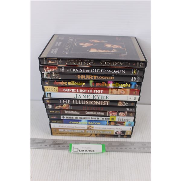 (14) Assorted DVDs, Casino, The Illusionist, Canadian Bacon, Misc.