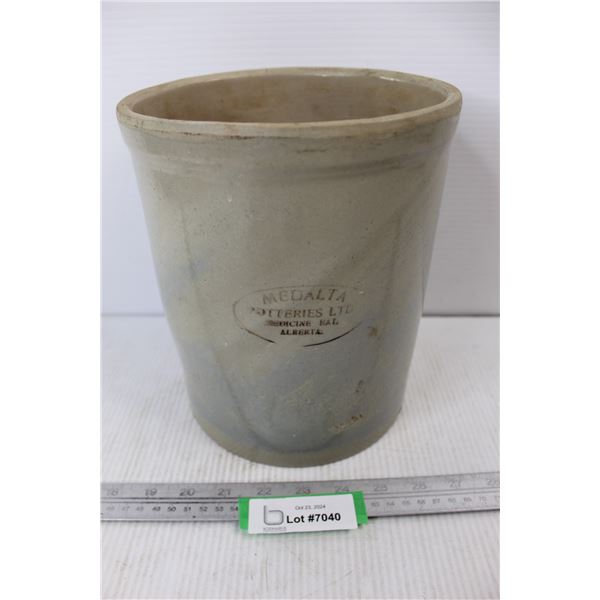 Medalta Potteries Ltd. Crock- 9'' Tall