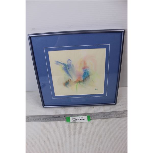Framed Pastel Art piece- 12.5'' x 12.5''