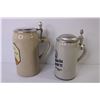 Image 4 : (2) Vintage German Lidded Beer Steins 1994Octoberfest & Older