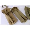 Image 3 : (3) Vintage British Army Ammunition Pouches - WWII 37 Patter Mark 3