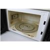 Image 3 : Hamilton Beach Microwave Oven (powers on - as is - has chips & peeling)