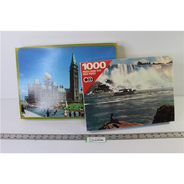 (2) 1000 Pc Puzzles - Parliament Building - Waterfall