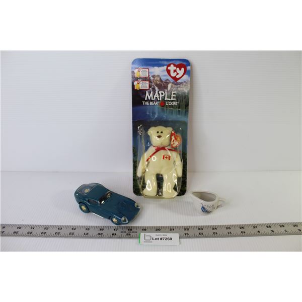 Ty Maple The Bear - Plastic Car - Mini Ceramic Sail Boat Picher