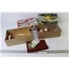 Image 1 : Empty Model Car Boxes - Golf Balls - Leather Key Case - Misc. Items