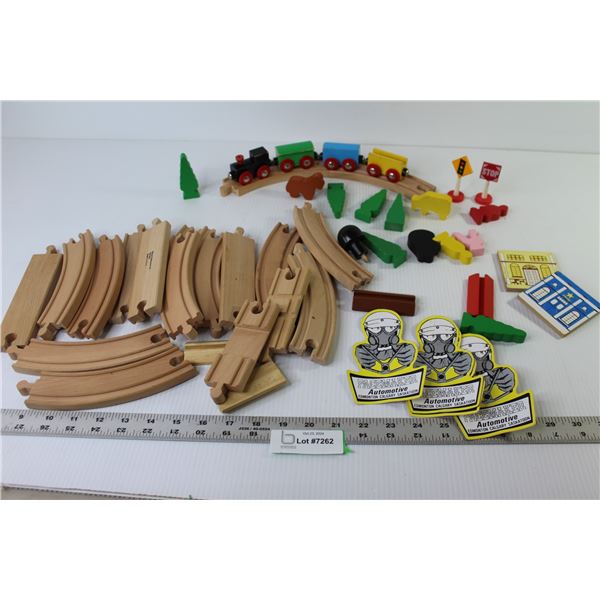 Magnetic Wooden Play Train Set - Misc. Items