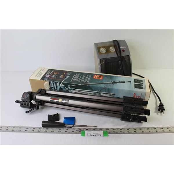 Holmes Heater (working) - Solidex Tripod (closed at 21" Extended to 55")