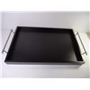 Image 2 : Large Black Serving Tray(29"acrossx19"Wide, Placemat, Baby Blanket and Rug