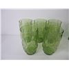 Image 2 : (10) Olive Colored Glasses in 2 different styles and (2) Zeddy Children Juice Glasses