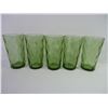 Image 5 : (10) Olive Colored Glasses in 2 different styles and (2) Zeddy Children Juice Glasses