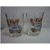 Image 6 : (10) Olive Colored Glasses in 2 different styles and (2) Zeddy Children Juice Glasses