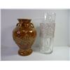Image 3 : (2) Vases,(2) Glass Pitchers and Green Candy Dish