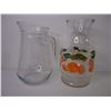 Image 4 : (2) Vases,(2) Glass Pitchers and Green Candy Dish