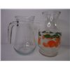 Image 5 : (2) Vases,(2) Glass Pitchers and Green Candy Dish