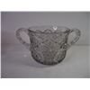 Image 2 : Double Handled Glass Sugar Bowl, Cranberry Glass Bowl